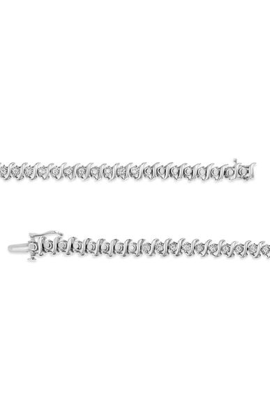 1/2 Cttw Diamond Miracle Set "S" Link Tennis Bracelet -